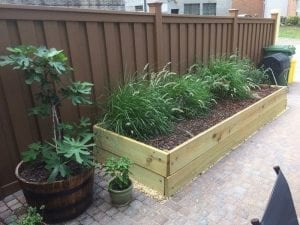 Alleyway Fencing Raised Garden Bed