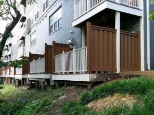 Trex Seclusions Privacy Screen for Condos Multi-Family Housing Alexandria VA