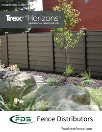 Trex w/Horizons Horizontal Single Gate Panel - 6-ft. Tall - Standard Width 10