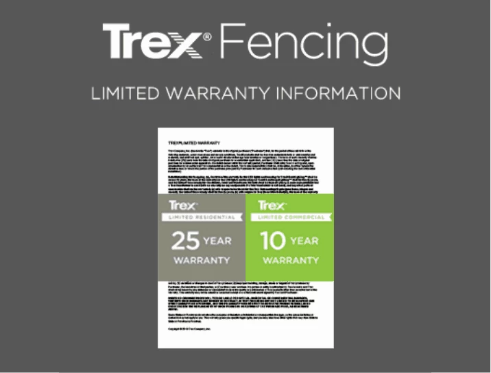 Trex Fencing Warranty