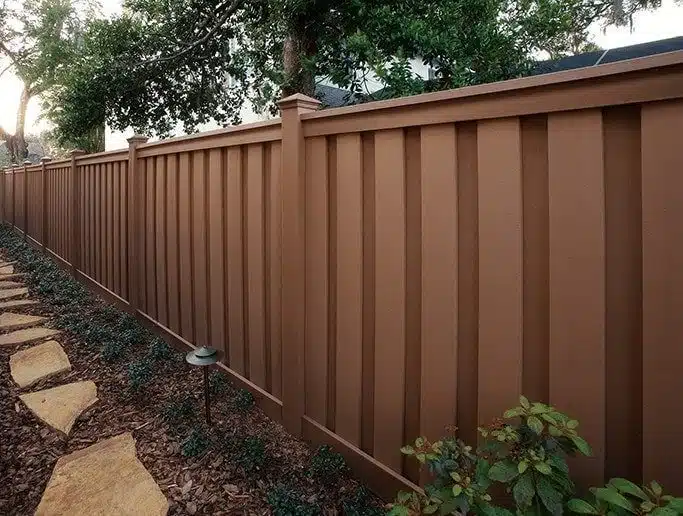 Trex Composite fence for backyard privacy