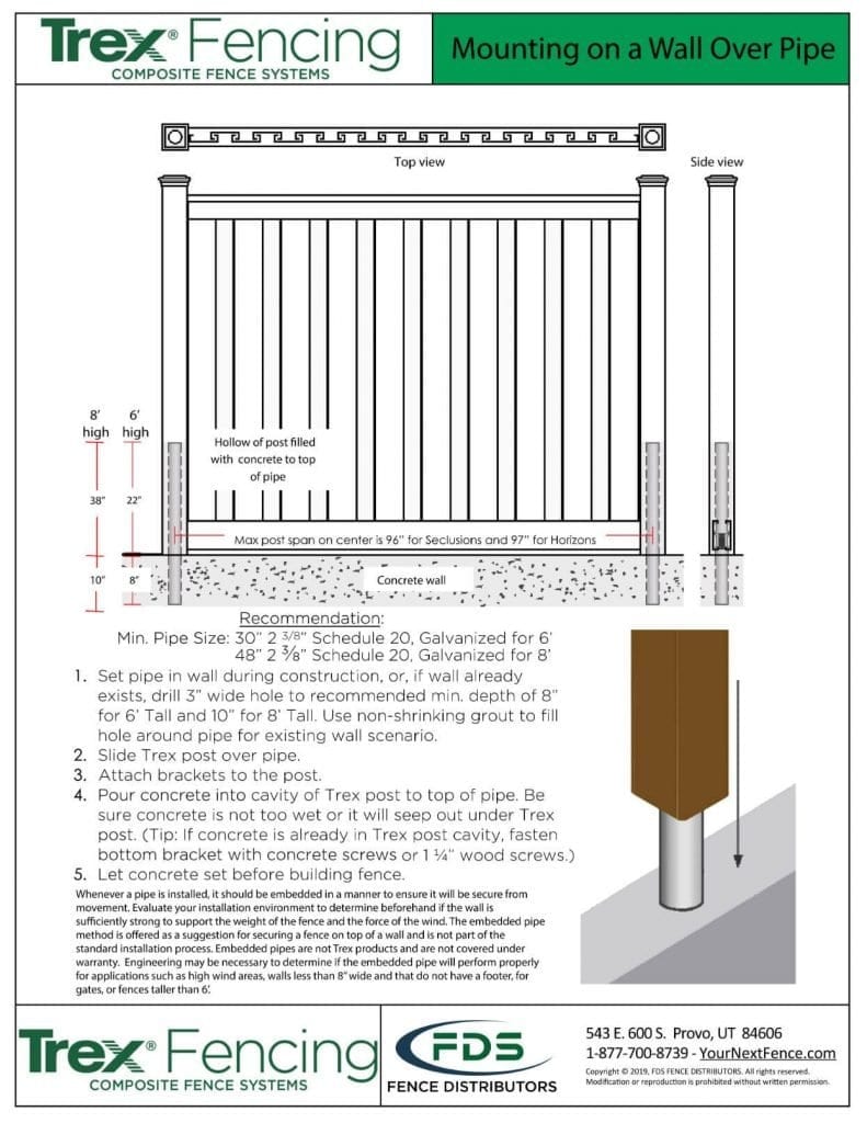 Building Seclusion Privacy Fences | Trex Fencing | FDS Distributors