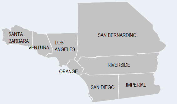 Map of Trex Fencing Installation Services of Southern and Central California