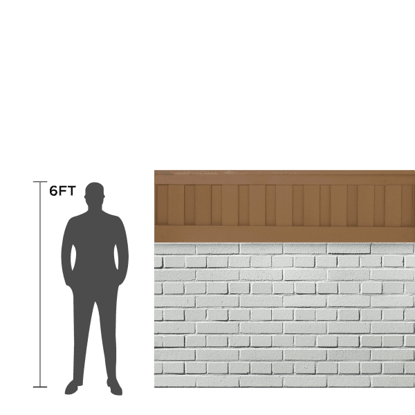 Trex Seclusions Fence Panel Kit - 2-ft. Tall (Wall Topper) 1