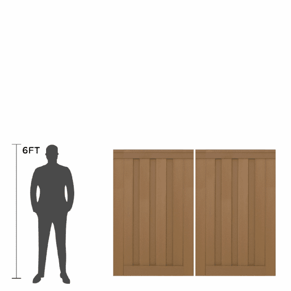 Trex Seclusions Double Gate Panel Kit - 6-ft. Tall (Standard Width) 1
