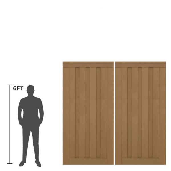 Trex Seclusions Double Gate Panel Kit - 8-ft. Tall (Standard Width) 1