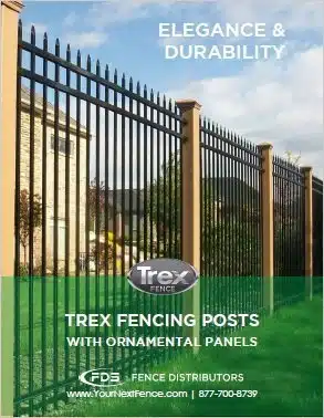 Cover of the Trex Fencing Posts with Ornamental Panels flyer