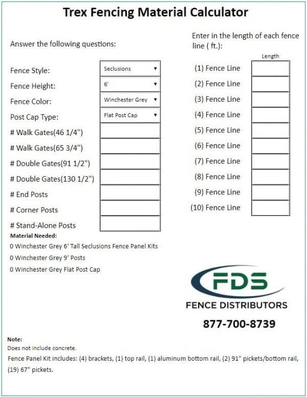 Trex-fencing-material-calculator-image | Trex Fencing FDS