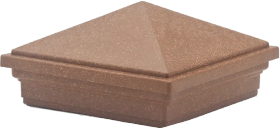 Pyramid Post Cap for Trex Fencing Post in Saddle color