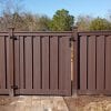 A privacy gate made from Trex Selcusions fencing materials in Jacksonville Florida