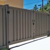 Trex Fence enclosure with double gate