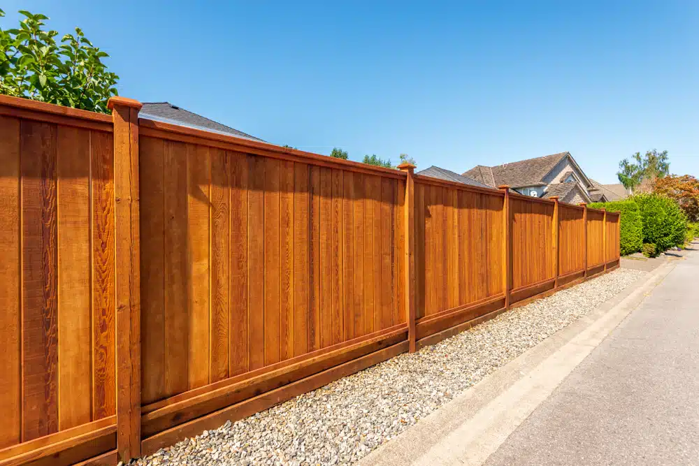 Composite wood fence