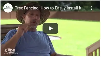embedded to video on how to easily install the fence