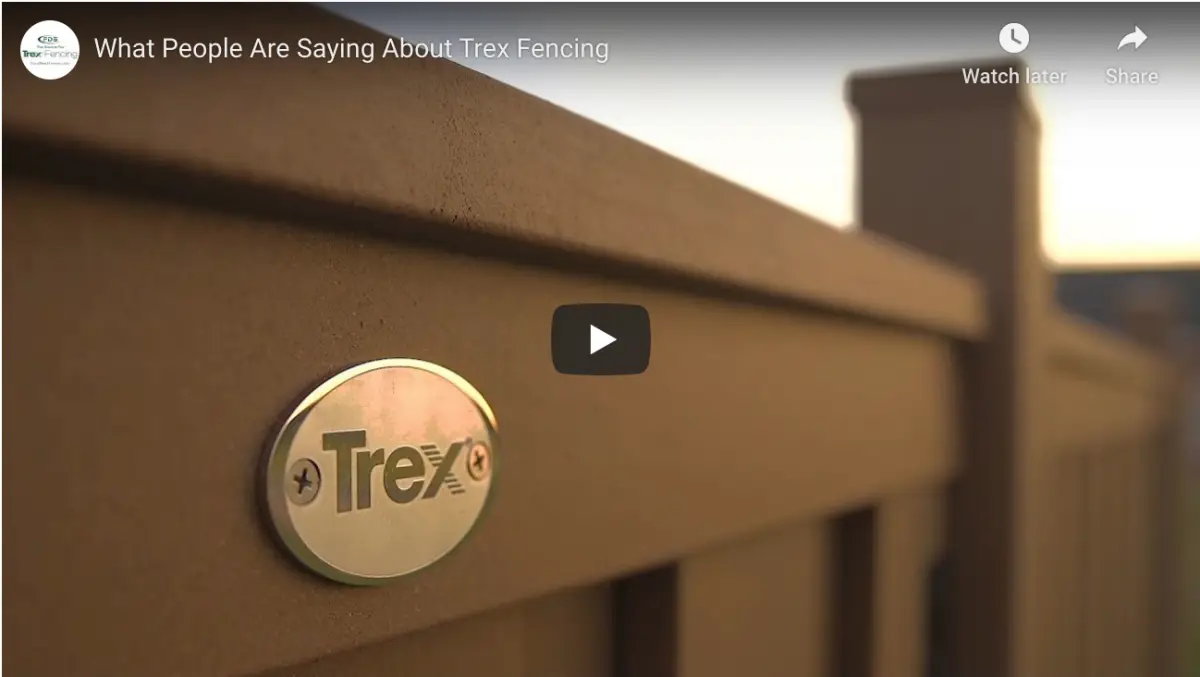 video what people are saying about Trex Fence