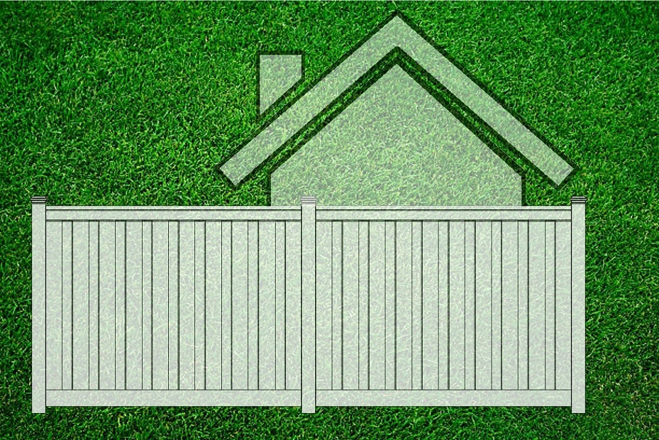 Clip art of Trex Fence for a home green building project